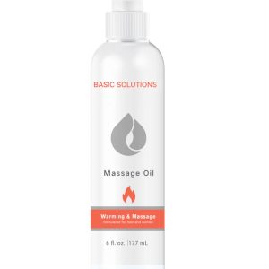BASIC SOLUTIONS Massage Oil Warming & Massage 6 fl.oz. / 177ml