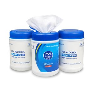 BASIC SOLUTIONS 75% ALCOHOL WIPES 60pcs