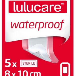 Lulucare Waterproof Sterile Adhesive Bandages (8 x 10cm, 5-Pack)
